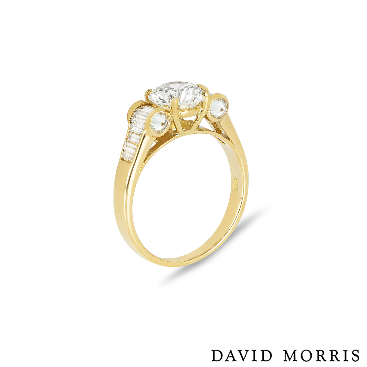 David Morris Yellow Gold Diamond Ring 1.40ct H/VS1